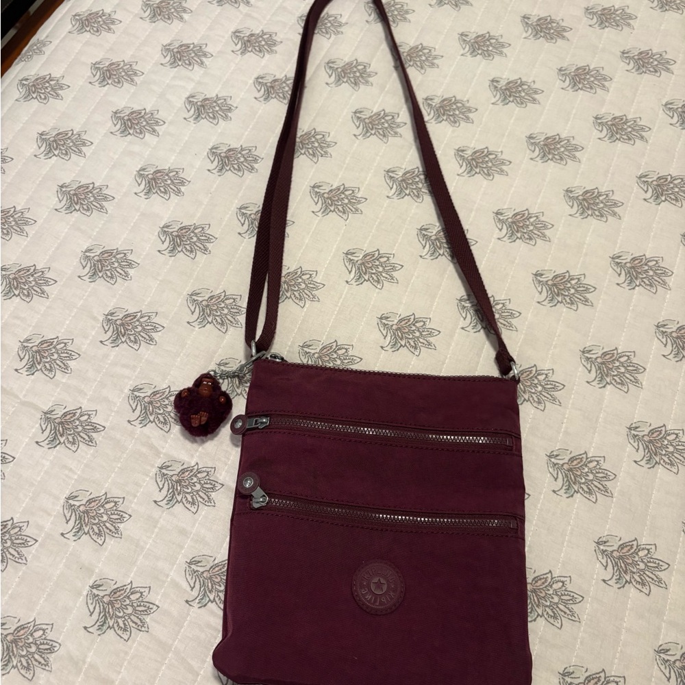 Kipling Deep Burgundy Crossbody Bag
